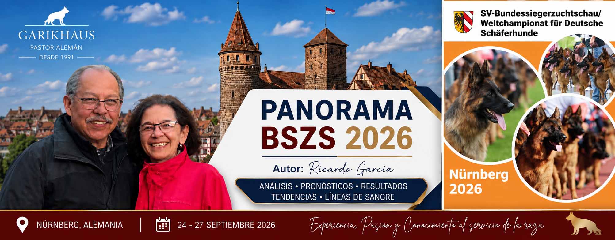 Panorama BSZS 2026 del Campeonato Mundial de Pastor Alemán