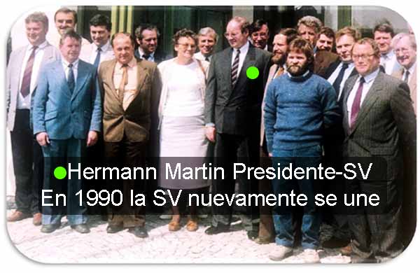 Hermann Martin con directivos SV-DDR 