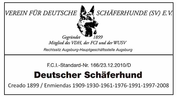 logo estándar pastor alemán